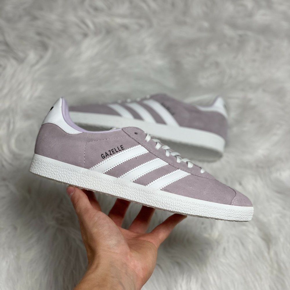 Adidas Gazelle Womens Suede Sneaker Shoes 'Silver Dawn' Purple ID7005 NEW Multi